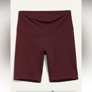 High waisted biker shorts